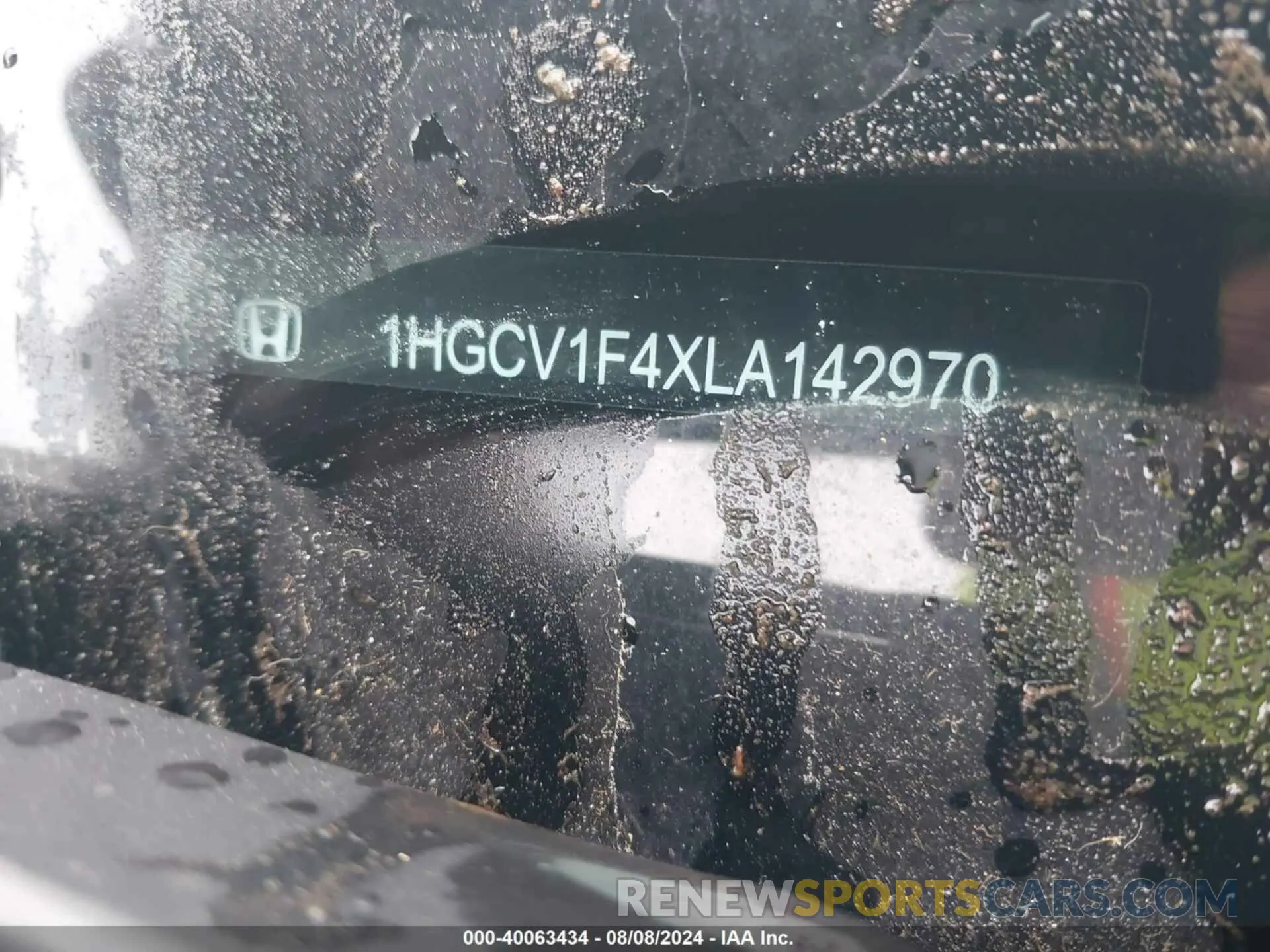 17 Photograph of a damaged car 1HGCV1F4XLA142970 HONDA ACCORD 2020