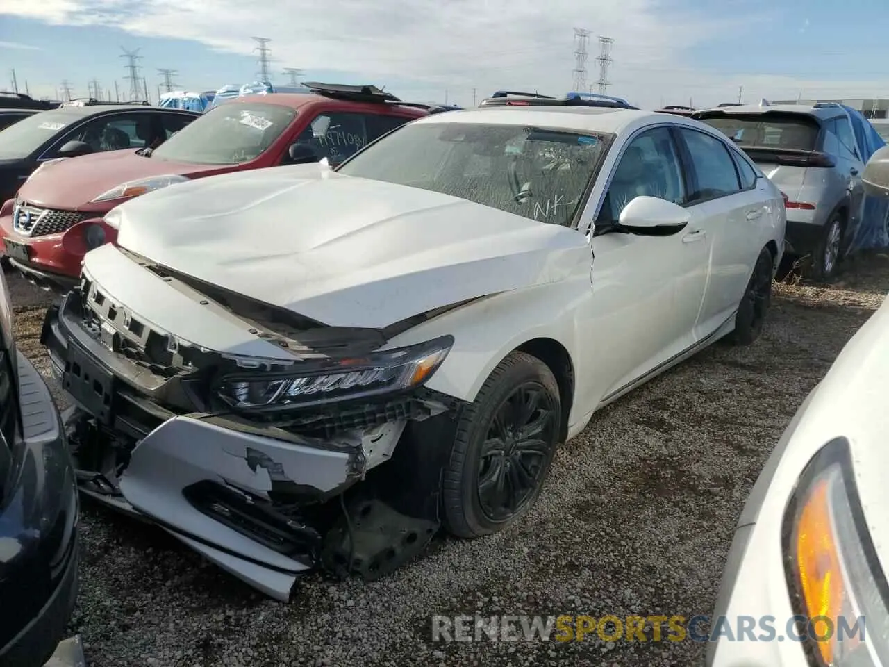 1 Photograph of a damaged car 1HGCV1F53LA054500 HONDA ACCORD 2020