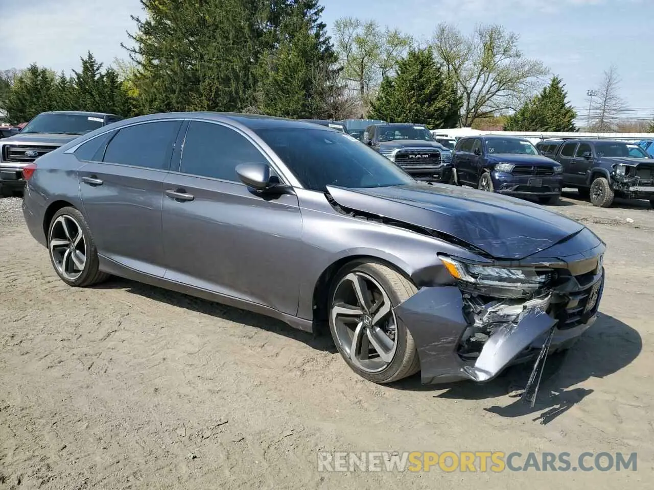 4 Photograph of a damaged car 1HGCV2F32LA009018 HONDA ACCORD 2020