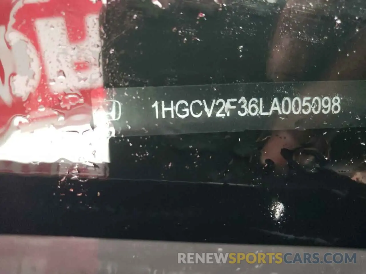 12 Photograph of a damaged car 1HGCV2F36LA005098 HONDA ACCORD 2020