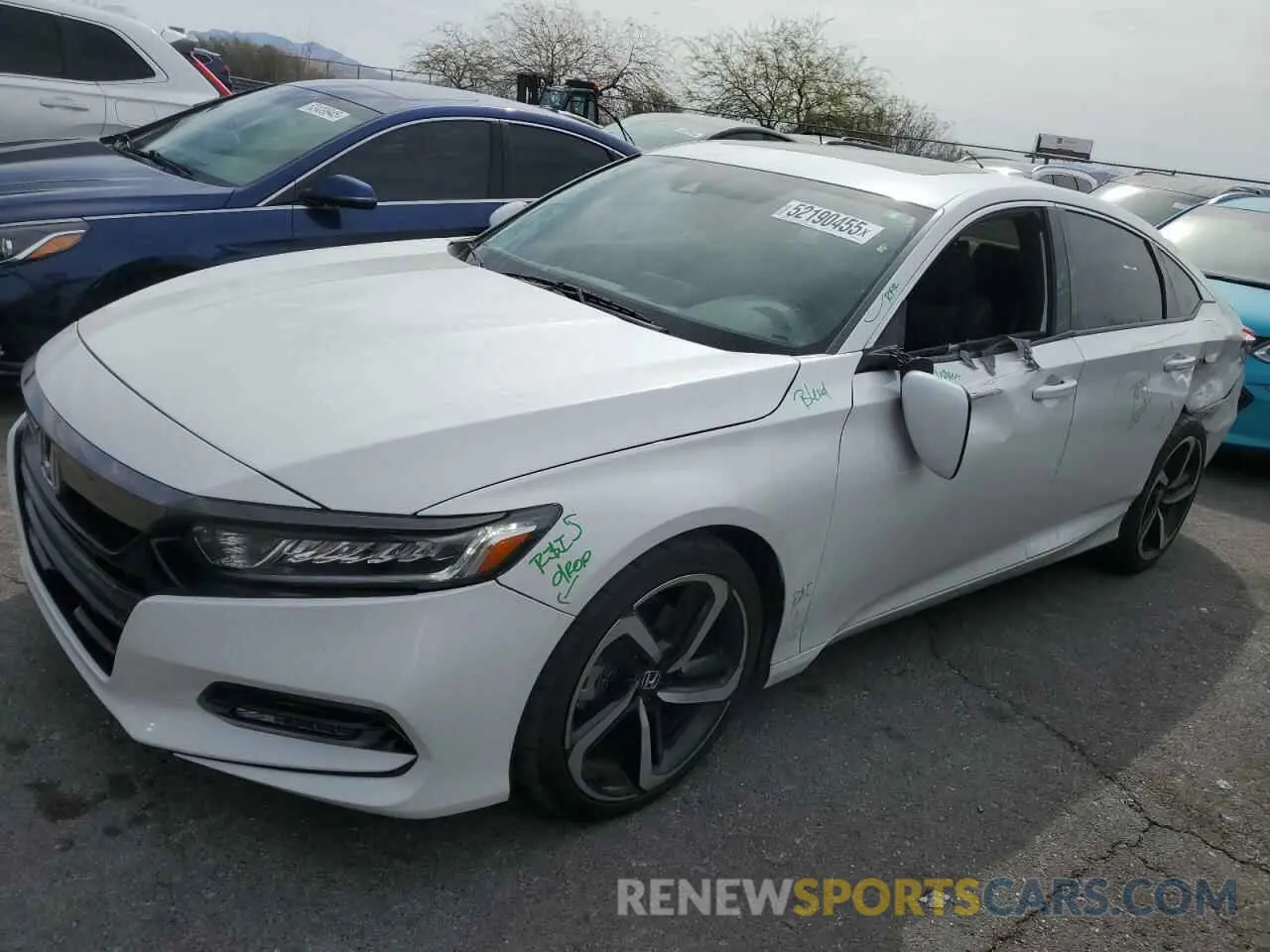 1 Photograph of a damaged car 1HGCV2F37LA015297 HONDA ACCORD 2020