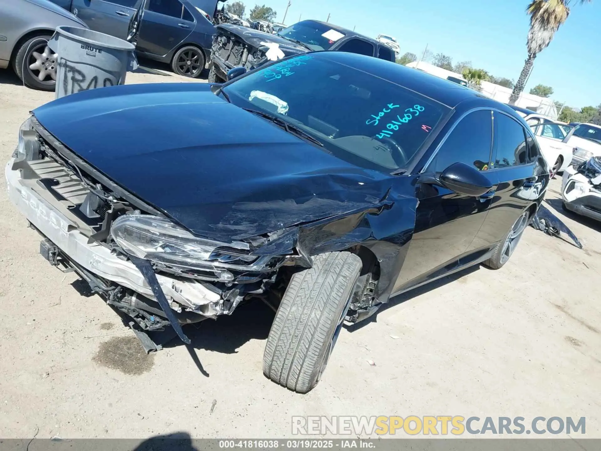 2 Photograph of a damaged car 1HGCV2F37LA018409 HONDA ACCORD 2020