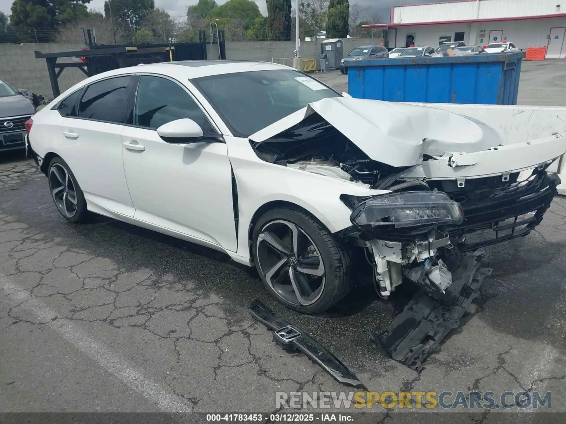 1 Photograph of a damaged car 1HGCV2F39LA012708 HONDA ACCORD 2020
