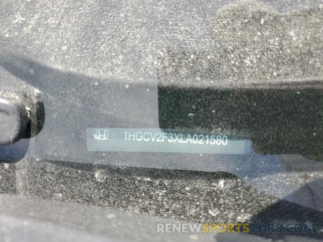 12 Photograph of a damaged car 1HGCV2F3XLA021580 HONDA ACCORD 2020