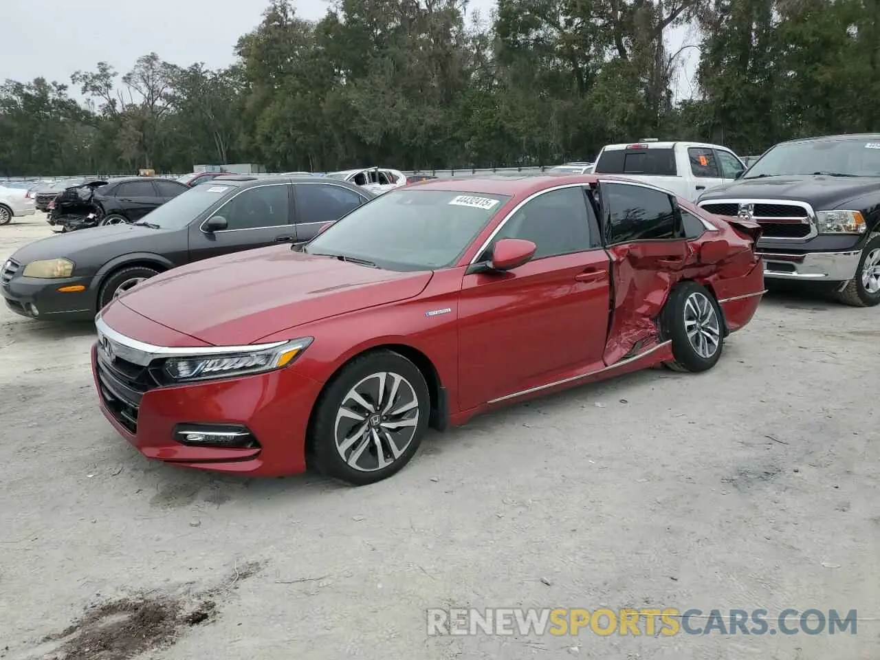 1 Photograph of a damaged car 1HGCV3F53LA018205 HONDA ACCORD 2020