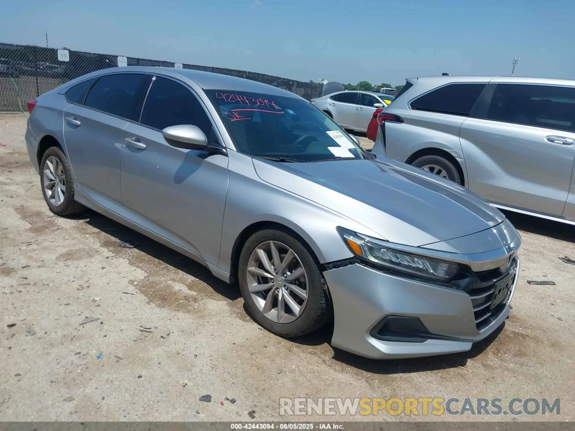 1 Photograph of a damaged car 1HGCV1F10MA084343 HONDA ACCORD 2021
