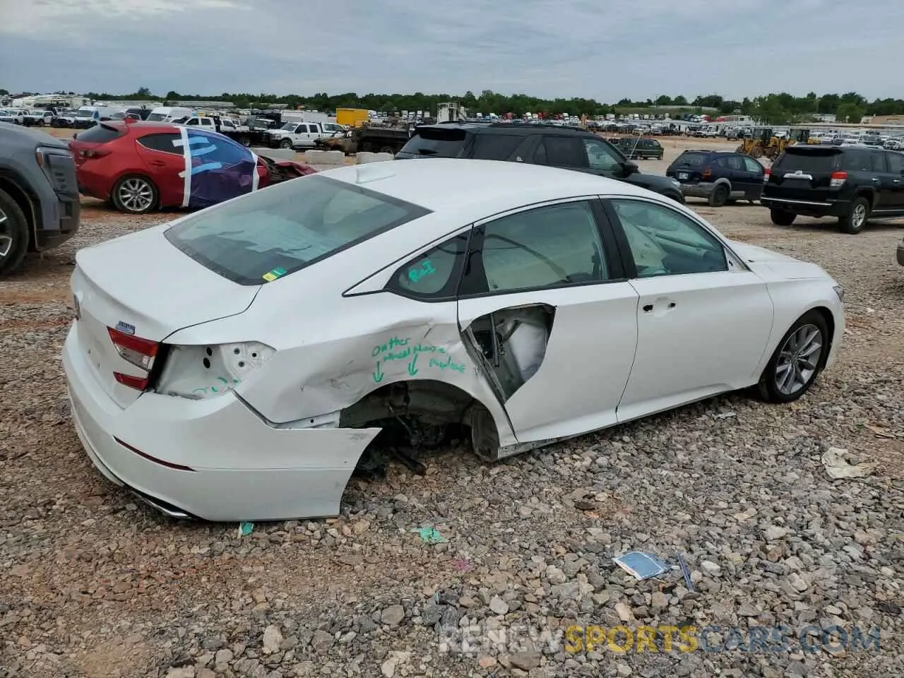3 Photograph of a damaged car 1HGCV1F11MA044448 HONDA ACCORD 2021