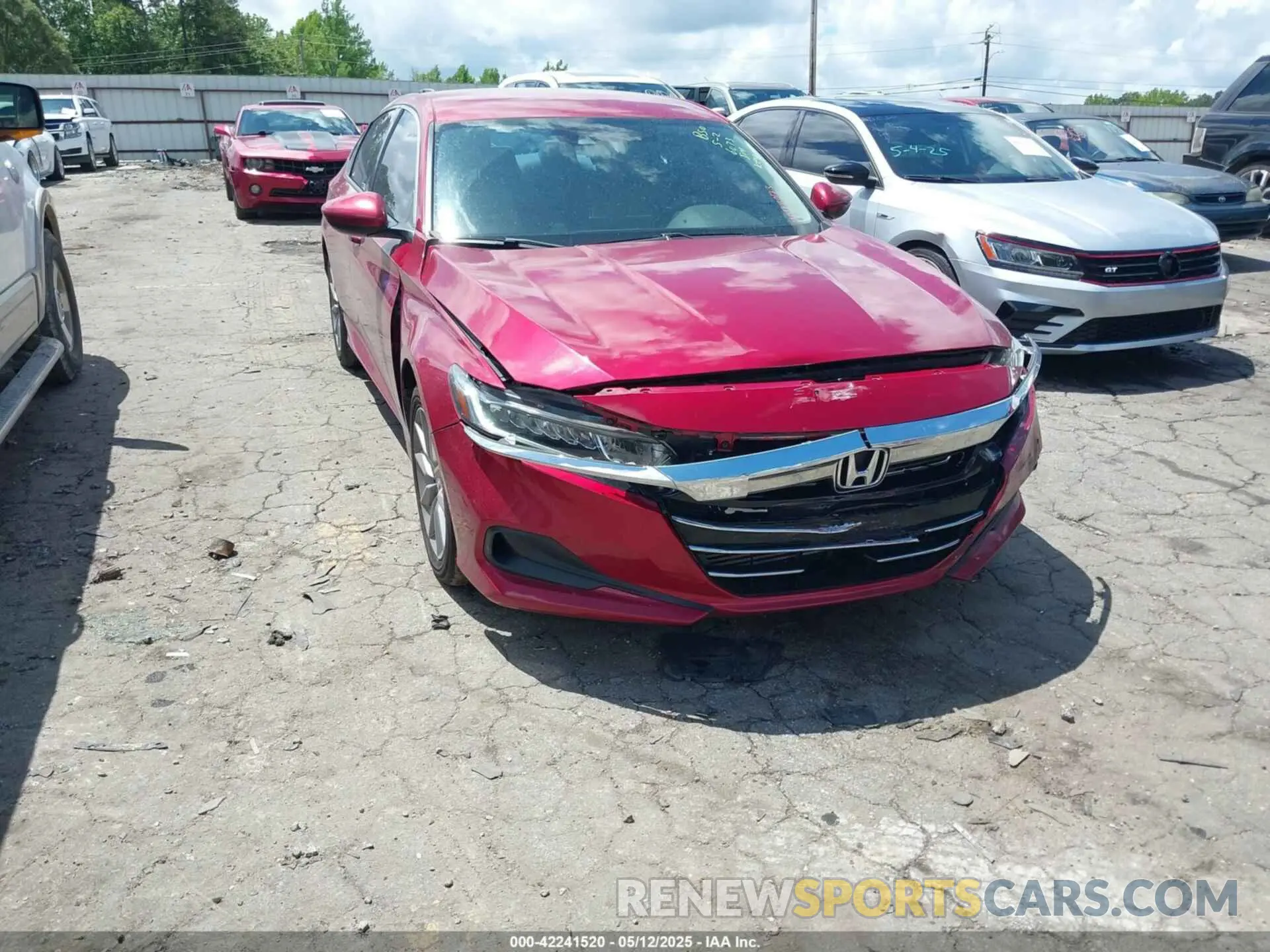 1 Photograph of a damaged car 1HGCV1F11MA076073 HONDA ACCORD 2021