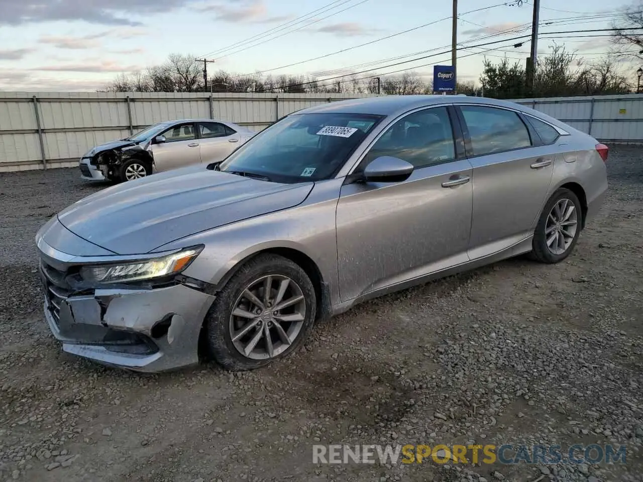 1 Photograph of a damaged car 1HGCV1F12MA072792 HONDA ACCORD 2021