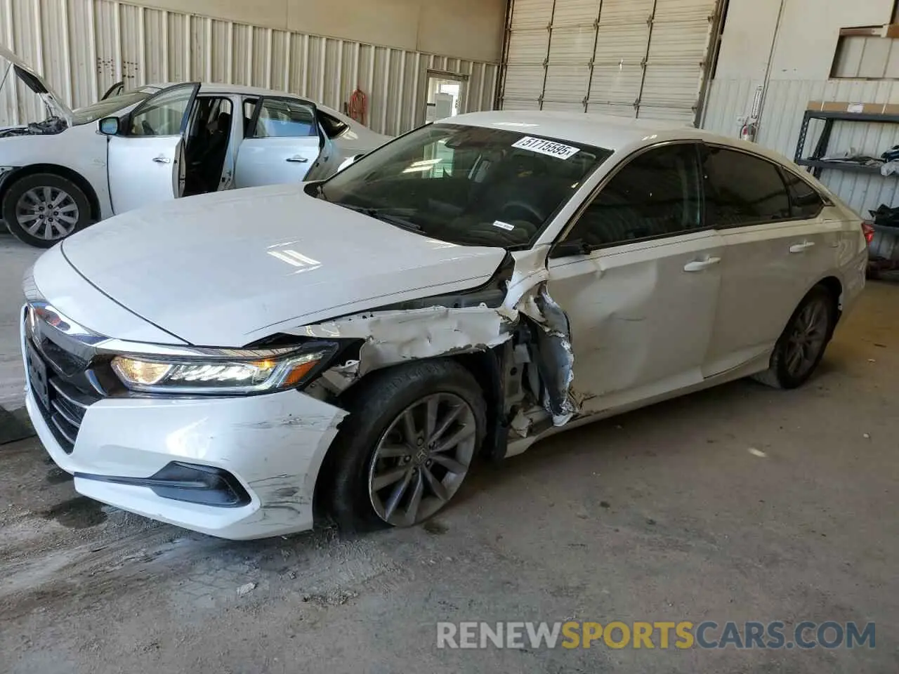 1 Photograph of a damaged car 1HGCV1F13MA019843 HONDA ACCORD 2021