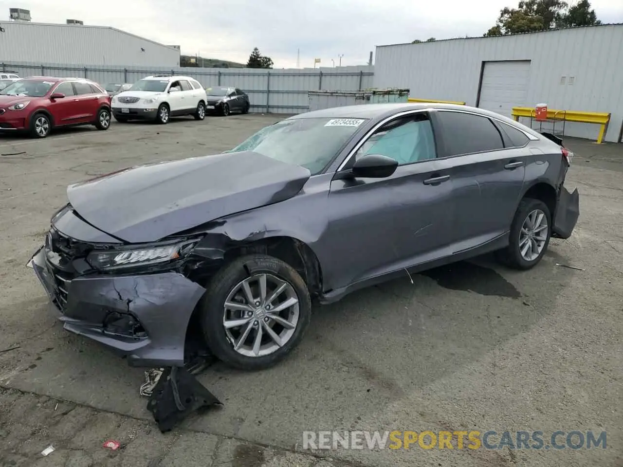 1 Photograph of a damaged car 1HGCV1F13MA047464 HONDA ACCORD 2021
