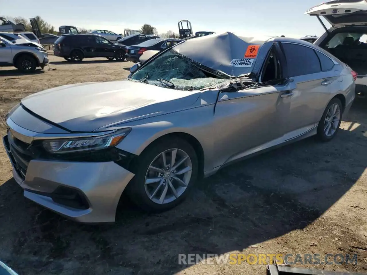1 Photograph of a damaged car 1HGCV1F14MA019396 HONDA ACCORD 2021