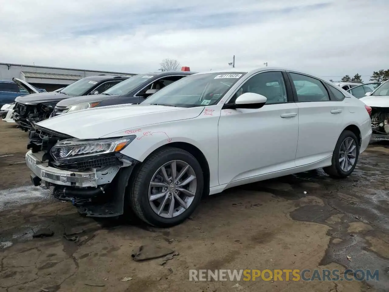 1 Photograph of a damaged car 1HGCV1F14MA021570 HONDA ACCORD 2021