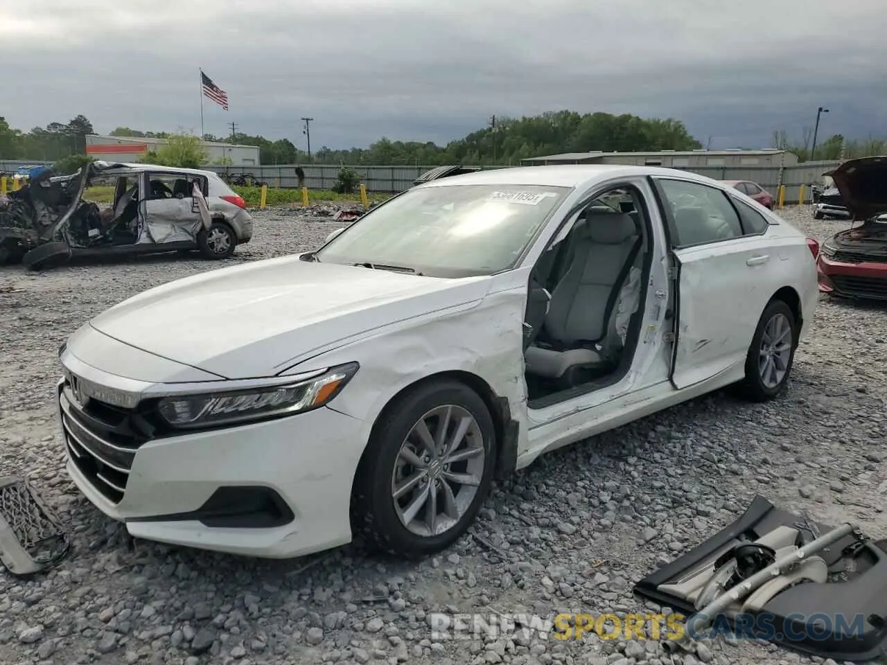 1 Photograph of a damaged car 1HGCV1F1XMA023498 HONDA ACCORD 2021