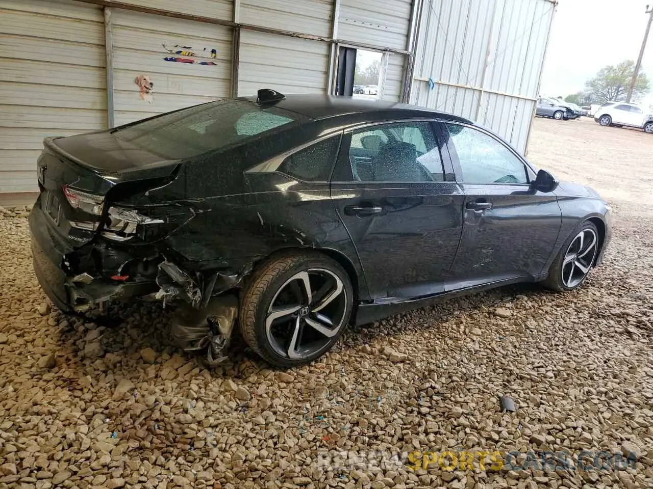 3 Photograph of a damaged car 1HGCV1F30MA045740 HONDA ACCORD 2021