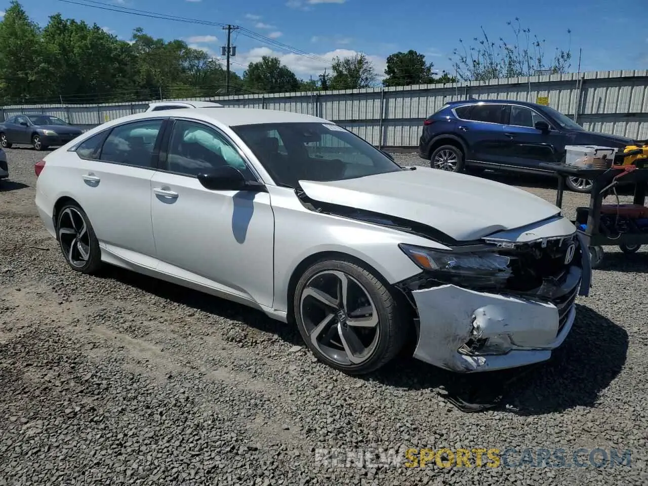 4 Photograph of a damaged car 1HGCV1F30MA091908 HONDA ACCORD 2021