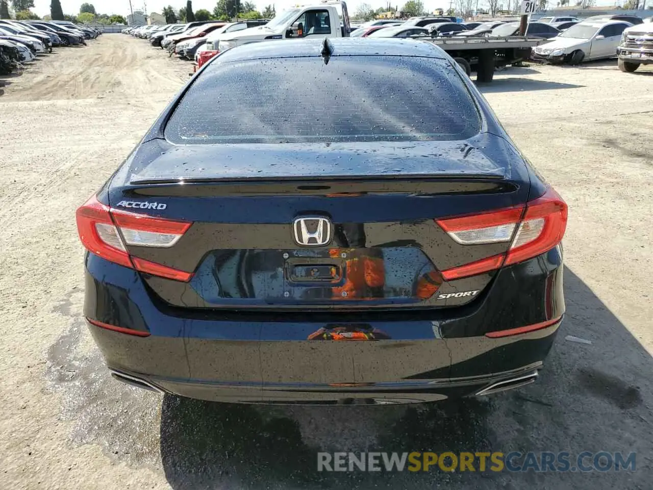 6 Photograph of a damaged car 1HGCV1F30MA098986 HONDA ACCORD 2021