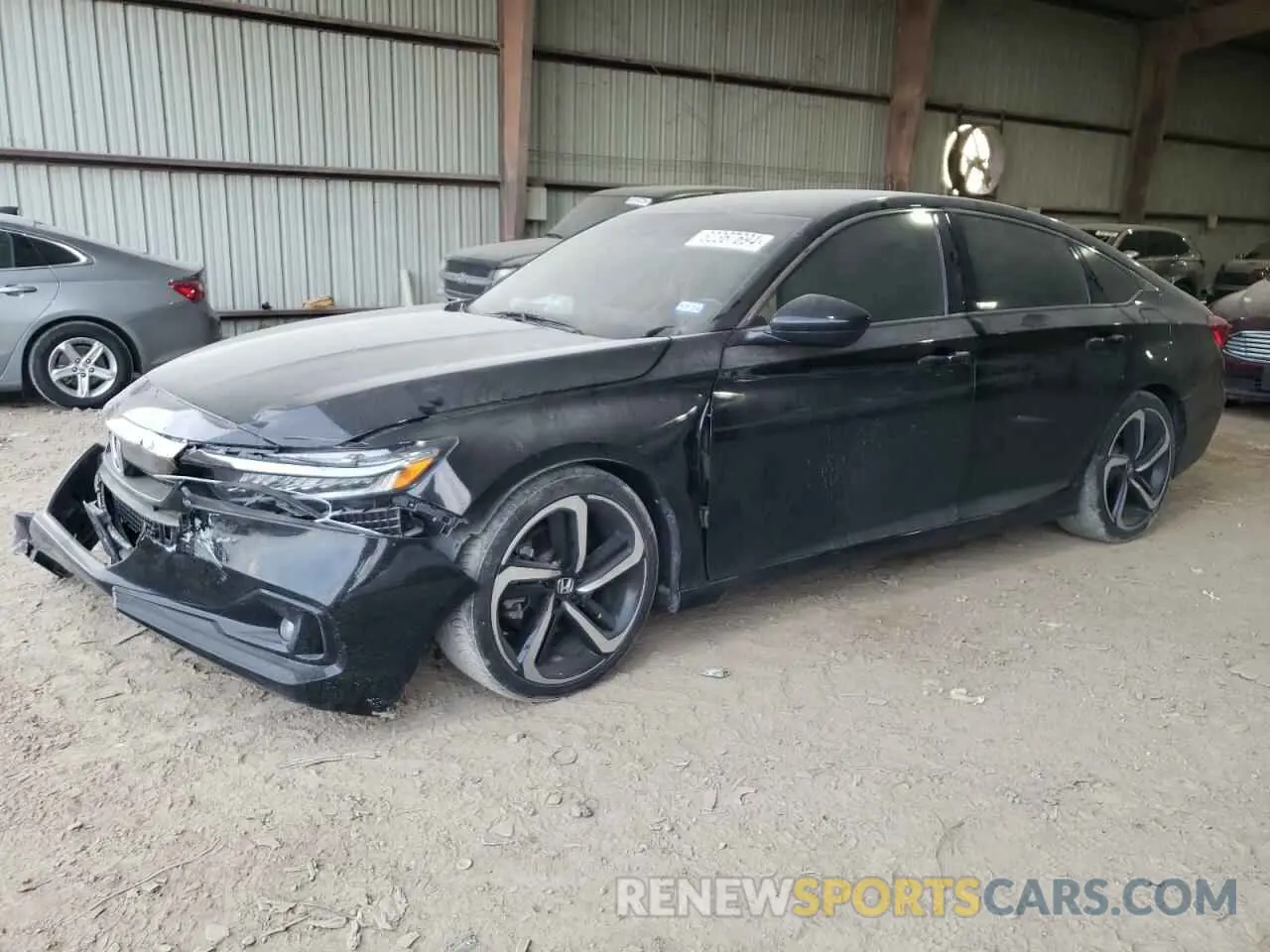 1 Photograph of a damaged car 1HGCV1F31MA070727 HONDA ACCORD 2021