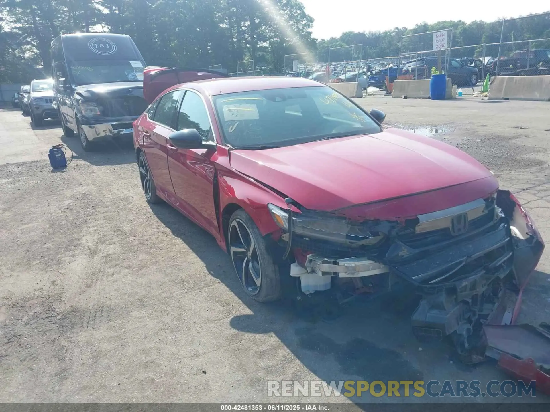 1 Photograph of a damaged car 1HGCV1F31MA080707 HONDA ACCORD 2021