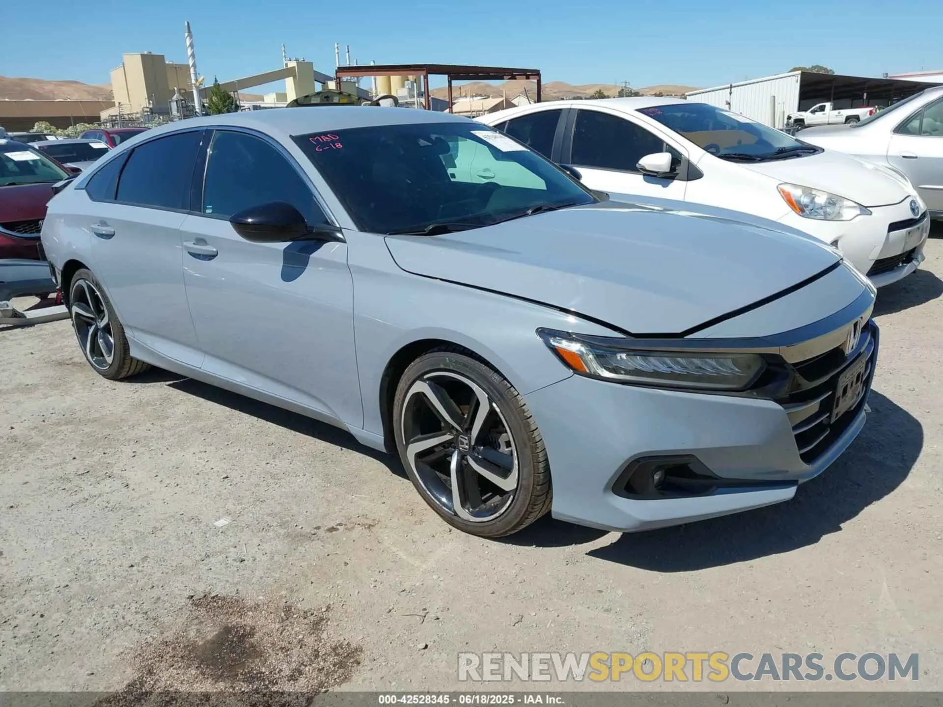 1 Photograph of a damaged car 1HGCV1F32MA040846 HONDA ACCORD 2021