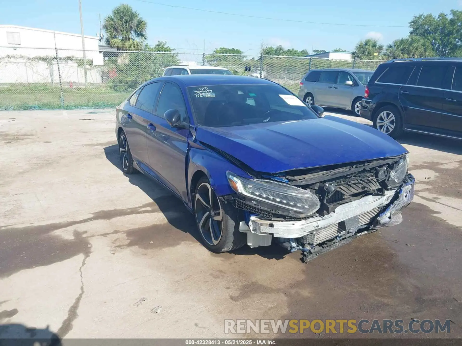 1 Photograph of a damaged car 1HGCV1F32MA051295 HONDA ACCORD 2021
