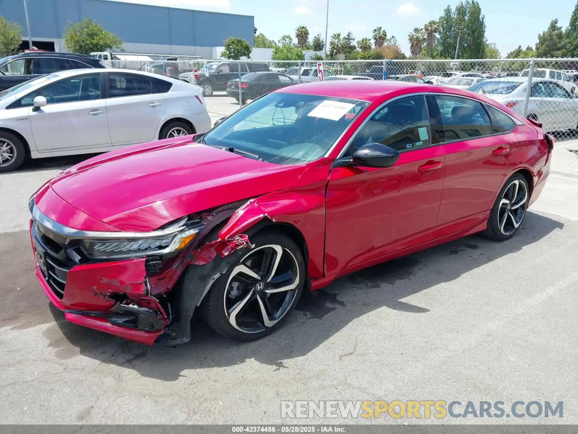 2 Photograph of a damaged car 1HGCV1F32MA091991 HONDA ACCORD 2021