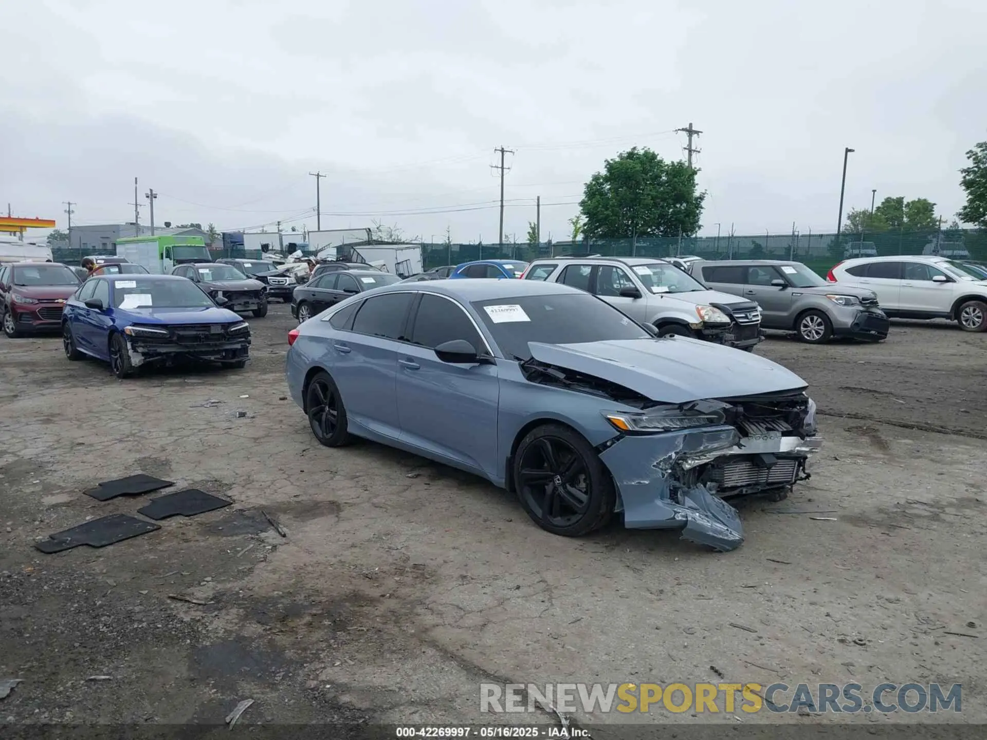 1 Photograph of a damaged car 1HGCV1F32MA100205 HONDA ACCORD 2021