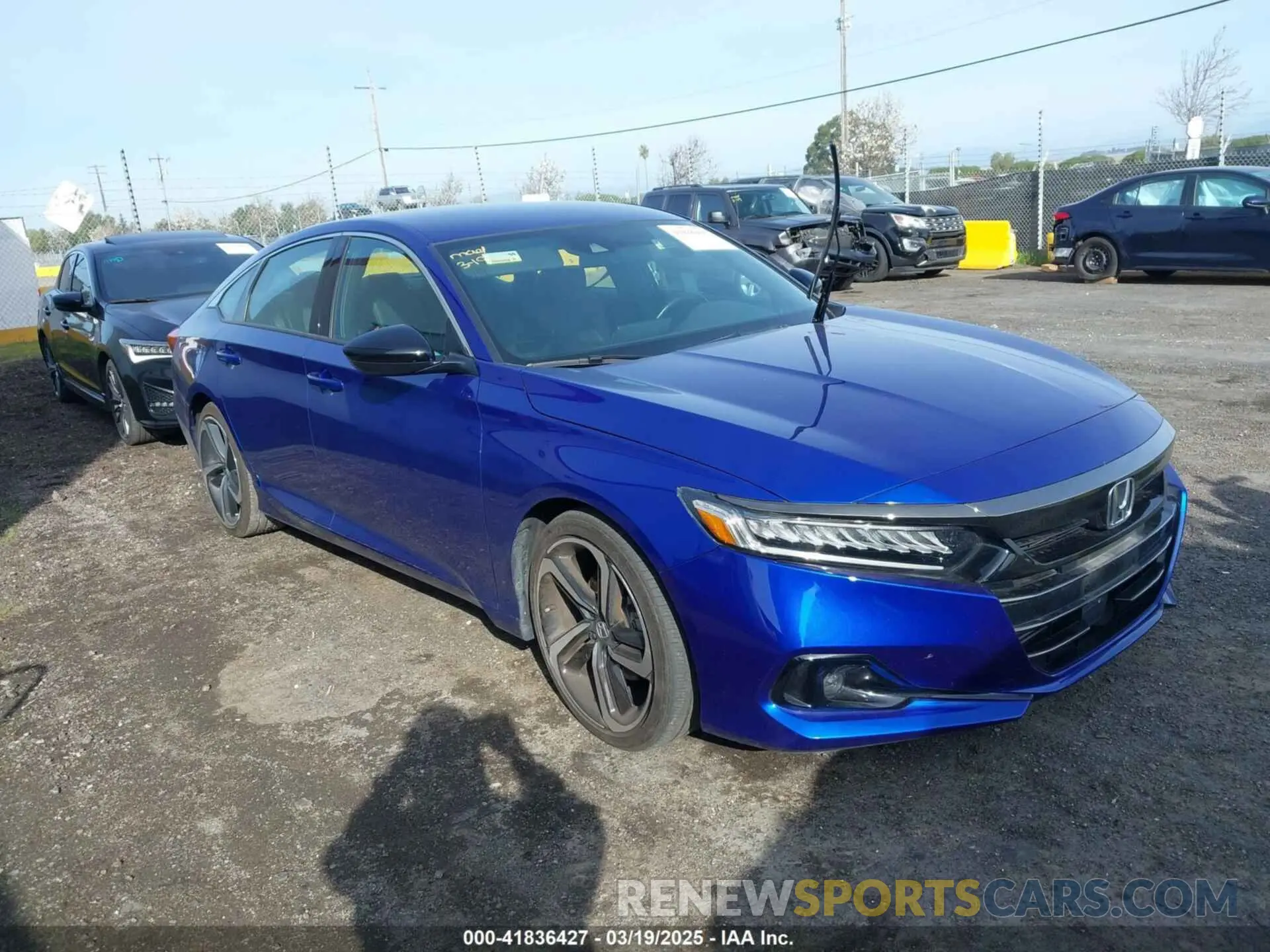 1 Photograph of a damaged car 1HGCV1F32MA100480 HONDA ACCORD 2021