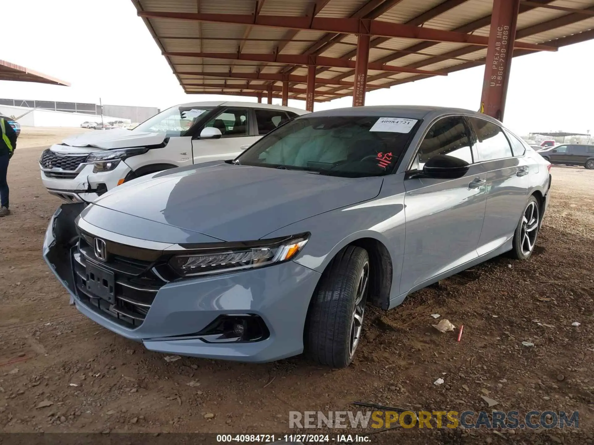 2 Photograph of a damaged car 1HGCV1F32MA107302 HONDA ACCORD 2021