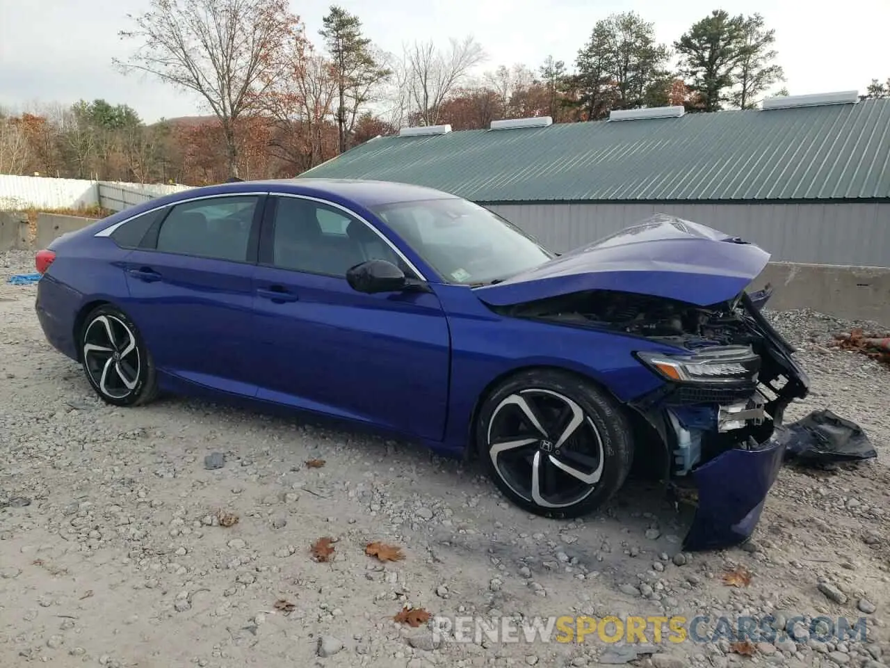 4 Photograph of a damaged car 1HGCV1F32MA109339 HONDA ACCORD 2021