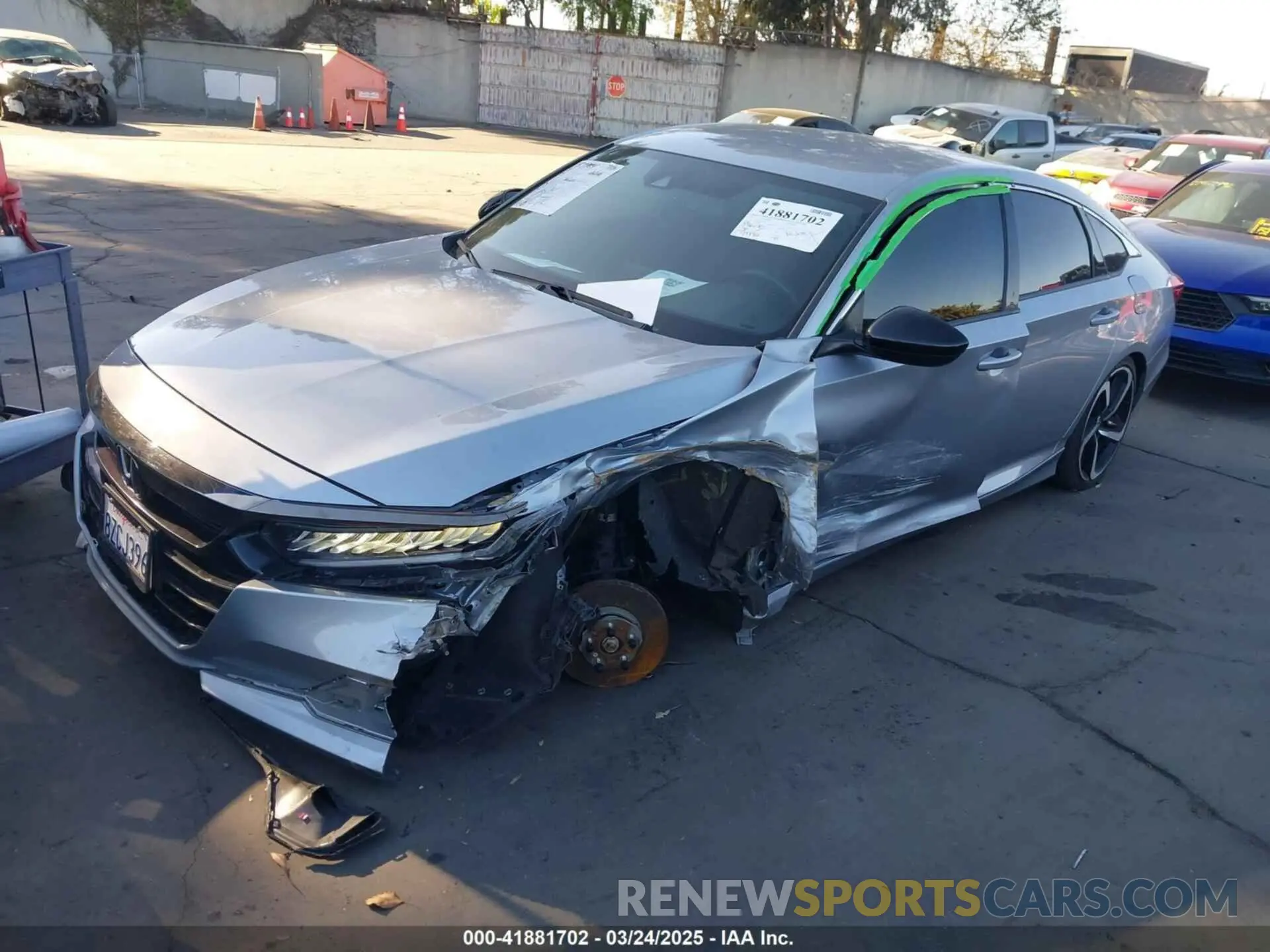 2 Photograph of a damaged car 1HGCV1F32MA122253 HONDA ACCORD 2021