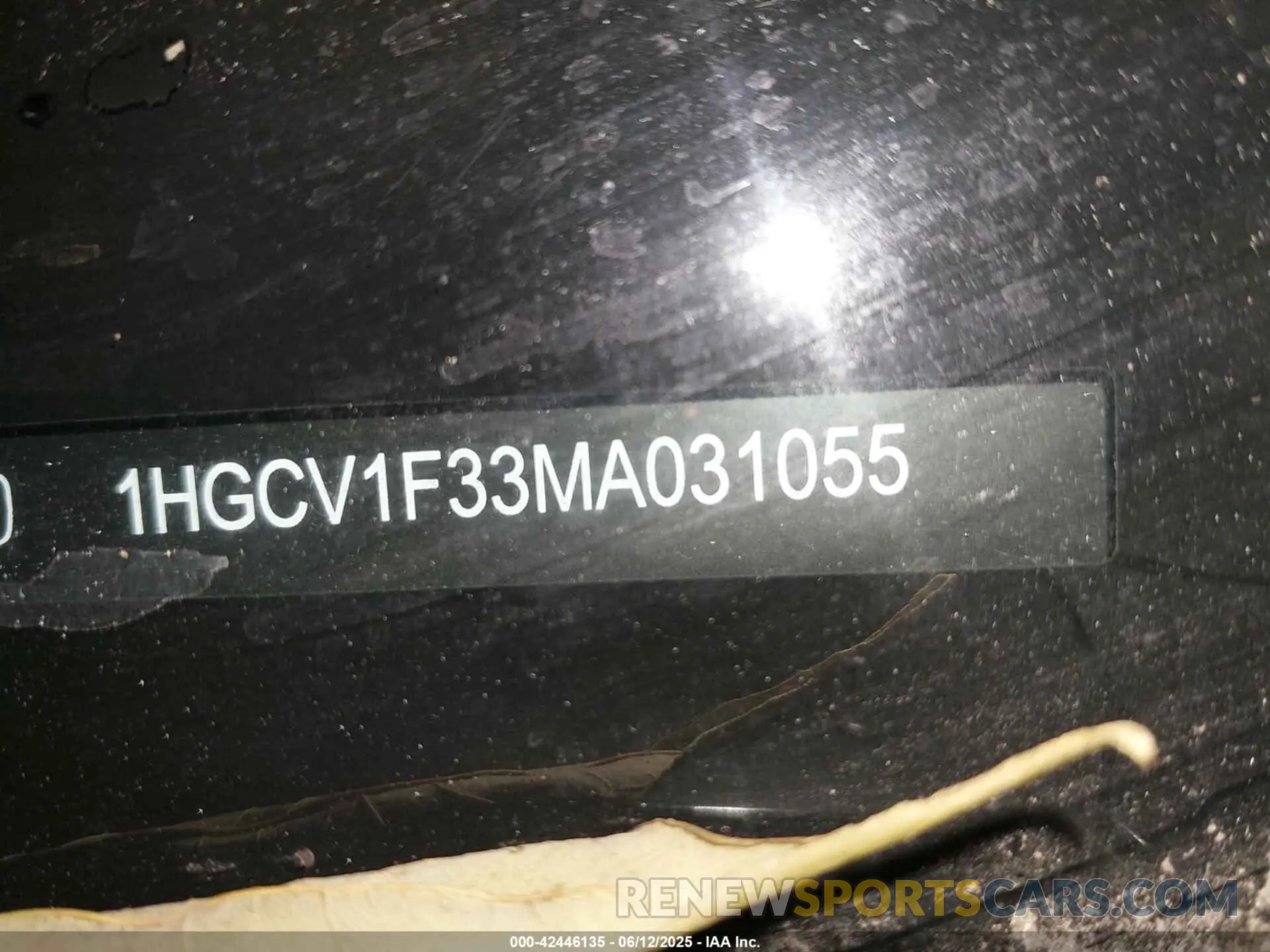 18 Photograph of a damaged car 1HGCV1F33MA031055 HONDA ACCORD 2021