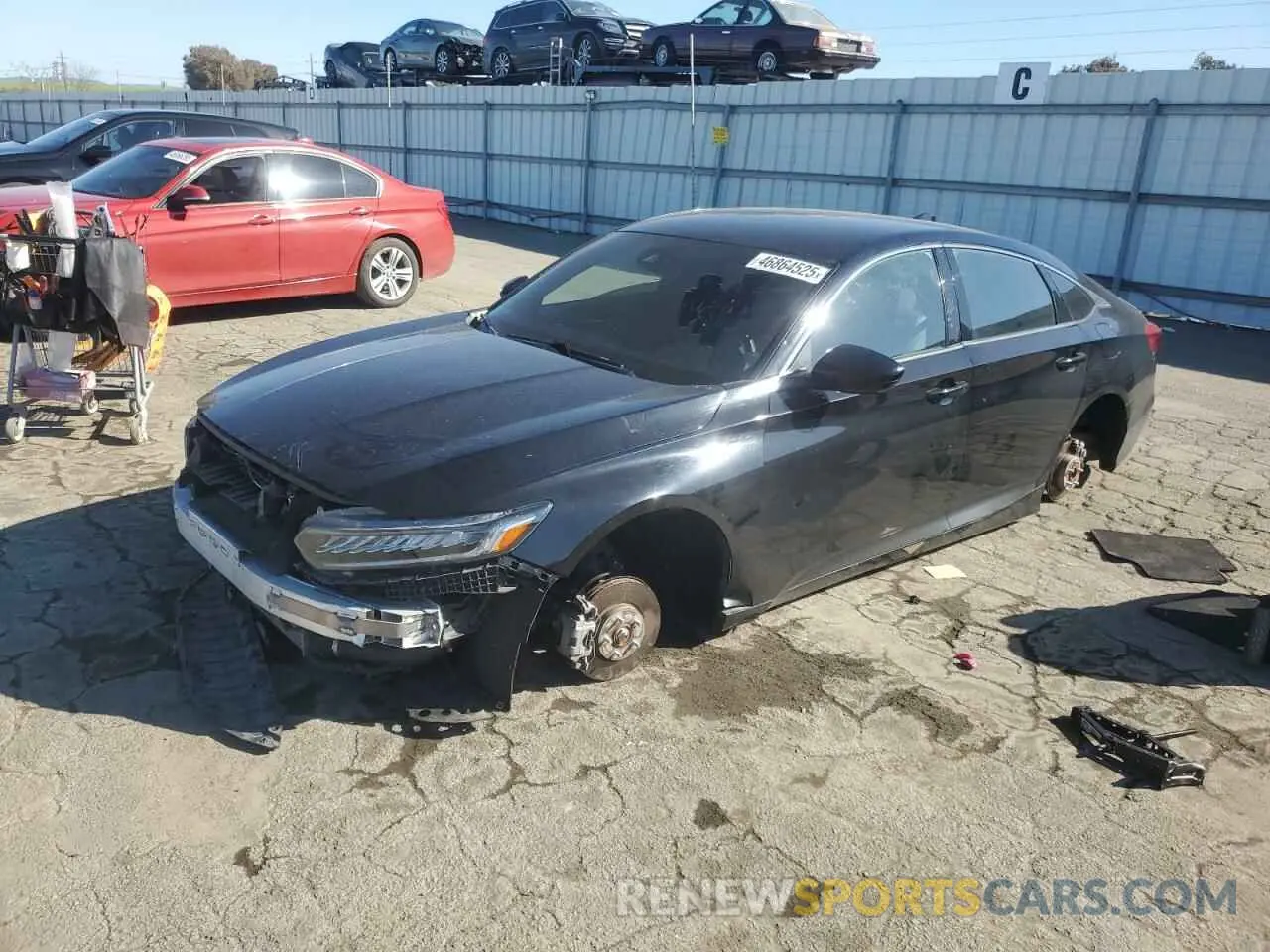 1 Photograph of a damaged car 1HGCV1F33MA070972 HONDA ACCORD 2021
