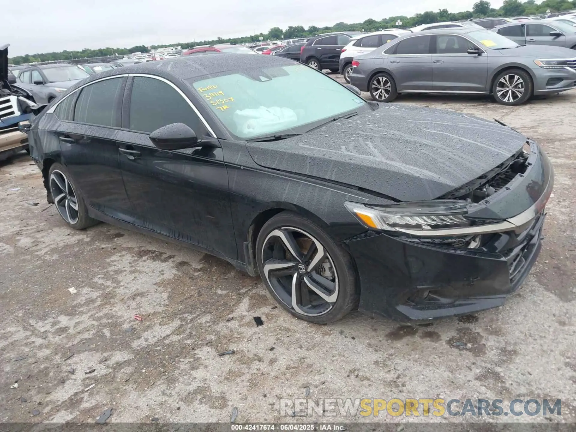 1 Photograph of a damaged car 1HGCV1F34MA030254 HONDA ACCORD 2021