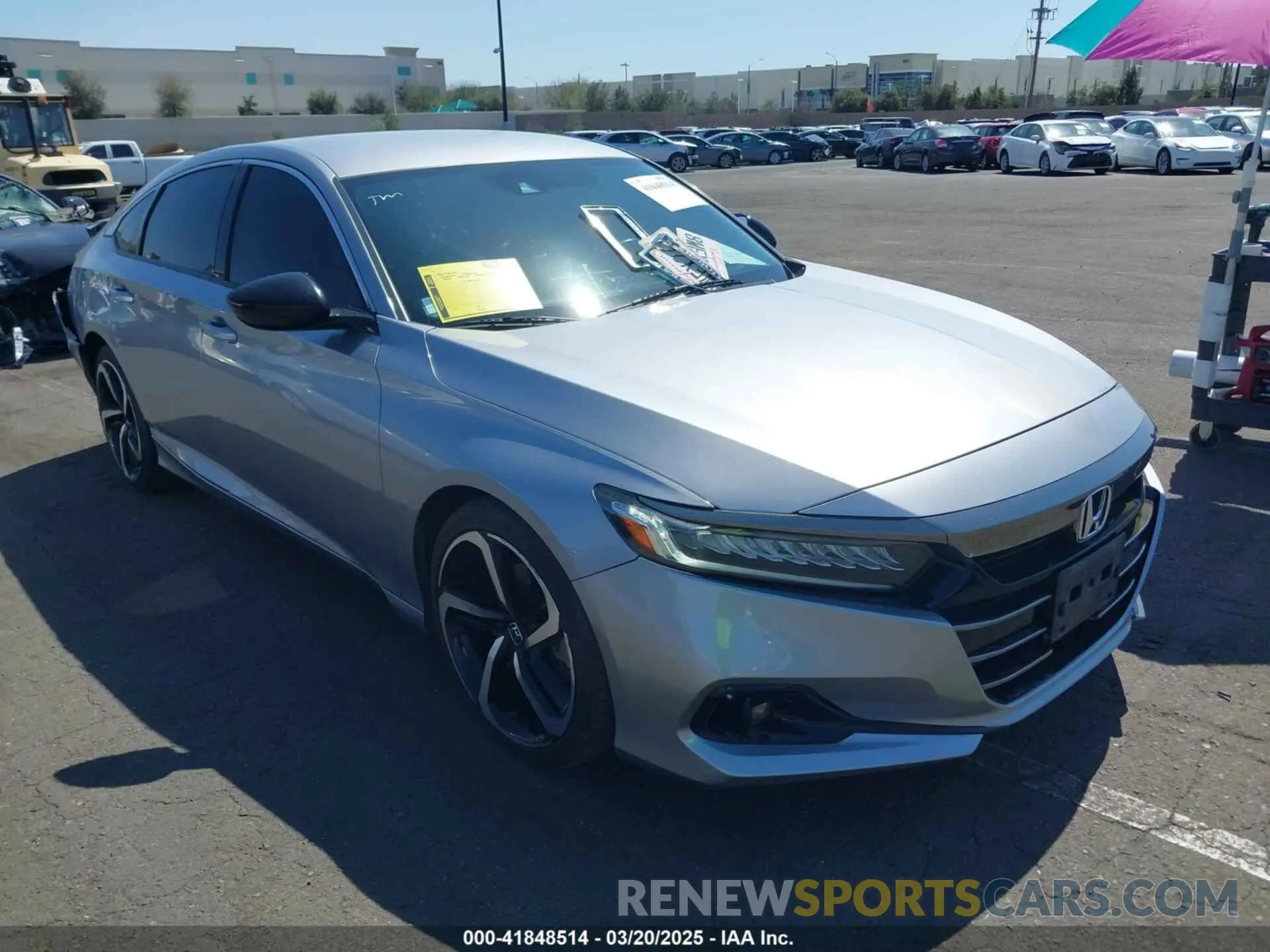 1 Photograph of a damaged car 1HGCV1F34MA035535 HONDA ACCORD 2021