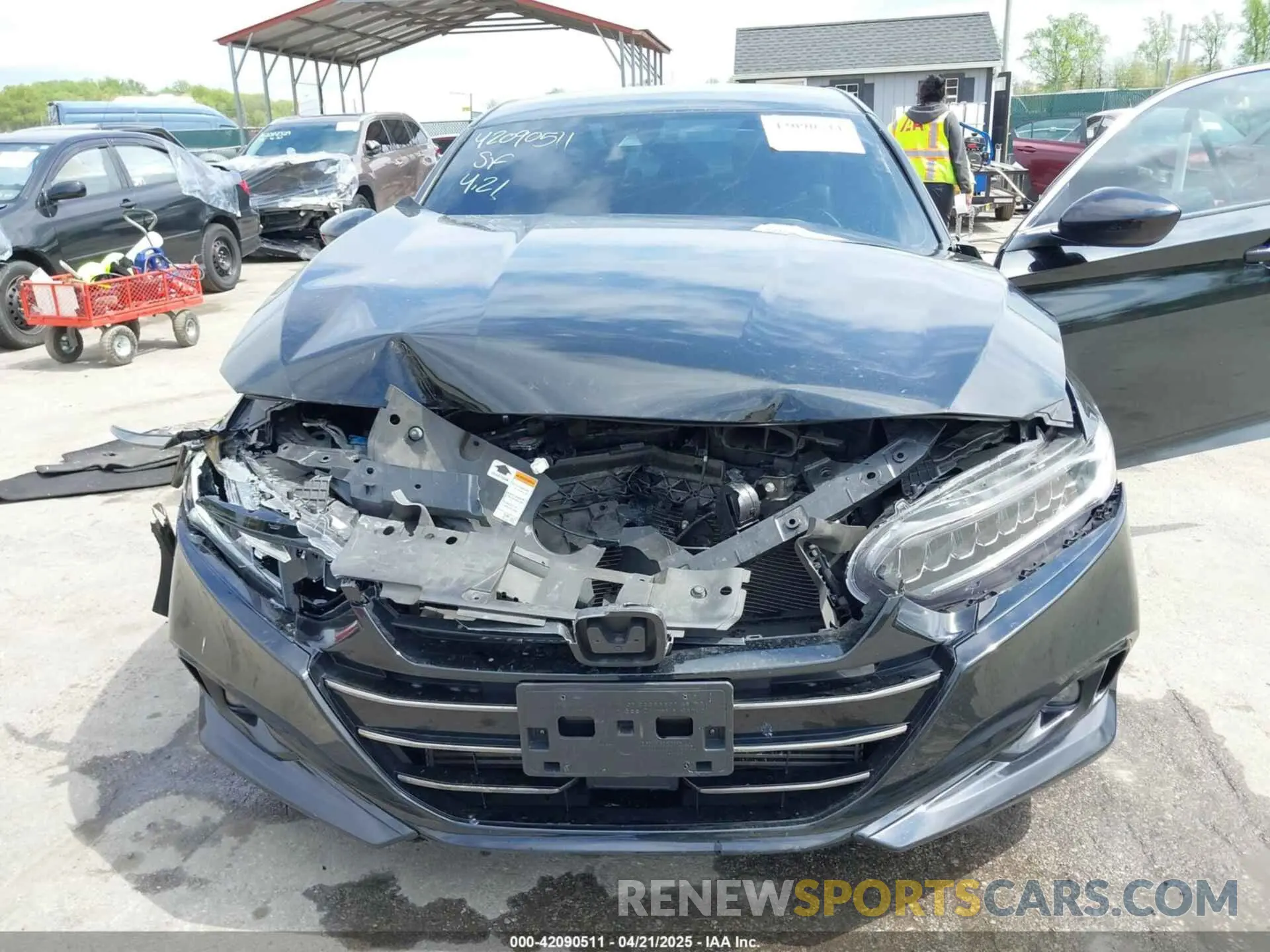6 Photograph of a damaged car 1HGCV1F34MA066364 HONDA ACCORD 2021