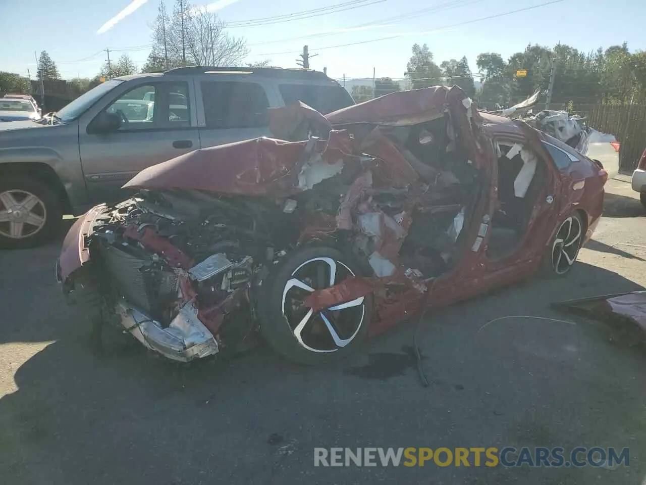 1 Photograph of a damaged car 1HGCV1F34MA074626 HONDA ACCORD 2021