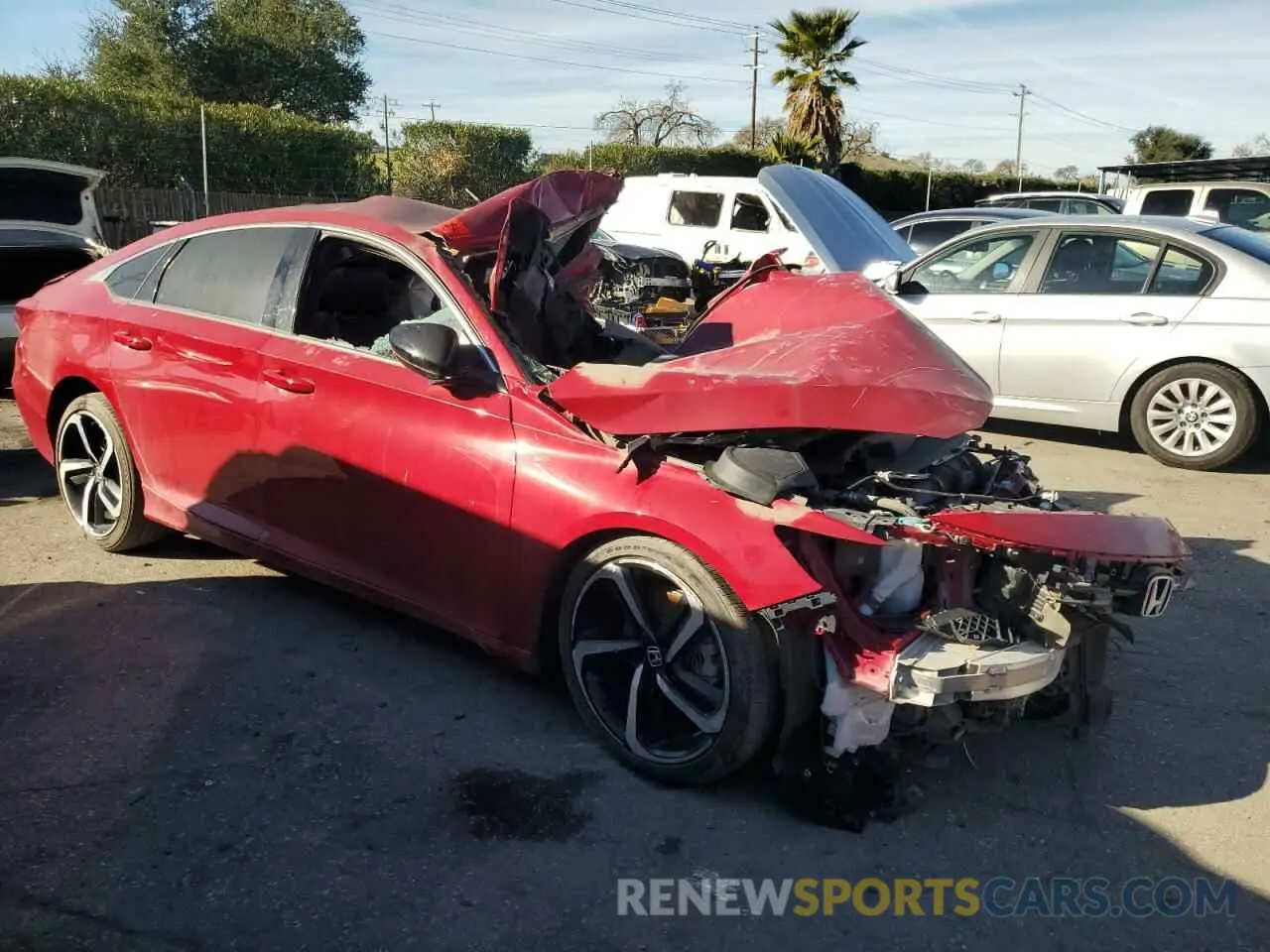 4 Photograph of a damaged car 1HGCV1F34MA074626 HONDA ACCORD 2021