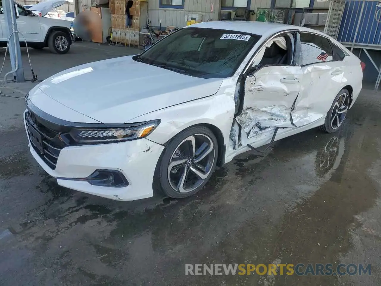 1 Photograph of a damaged car 1HGCV1F34MA095668 HONDA ACCORD 2021