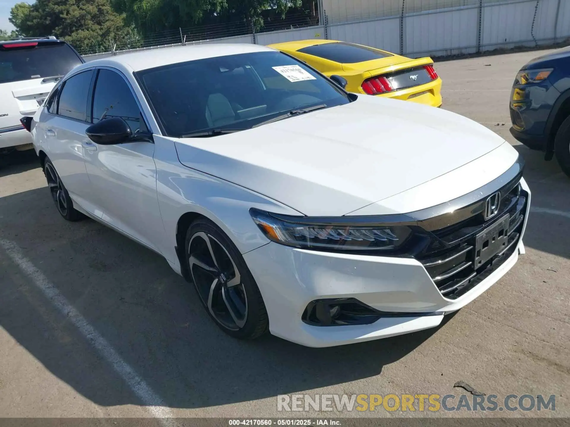 1 Photograph of a damaged car 1HGCV1F35MA009400 HONDA ACCORD 2021