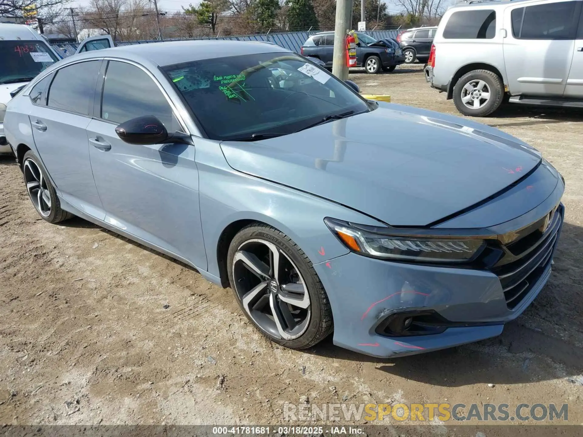 1 Photograph of a damaged car 1HGCV1F35MA029257 HONDA ACCORD 2021