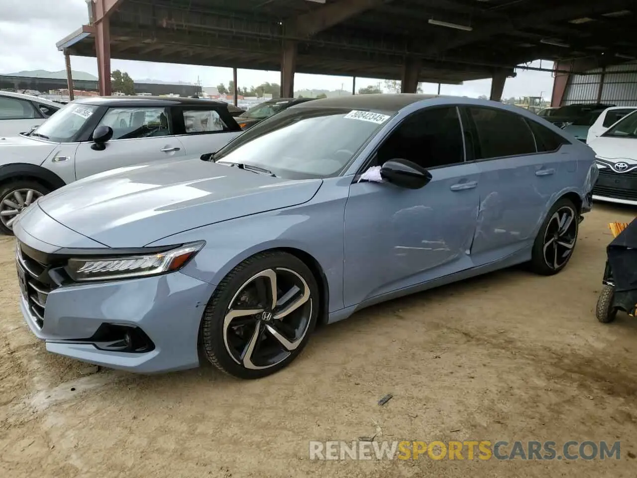 1 Photograph of a damaged car 1HGCV1F35MA058645 HONDA ACCORD 2021