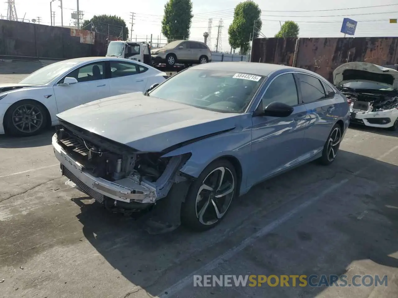 1 Photograph of a damaged car 1HGCV1F35MA083822 HONDA ACCORD 2021