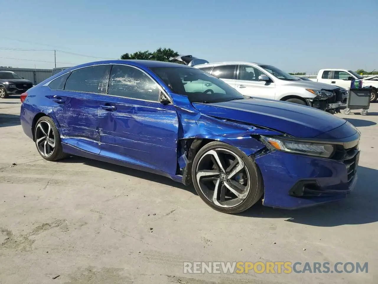 4 Photograph of a damaged car 1HGCV1F35MA100487 HONDA ACCORD 2021