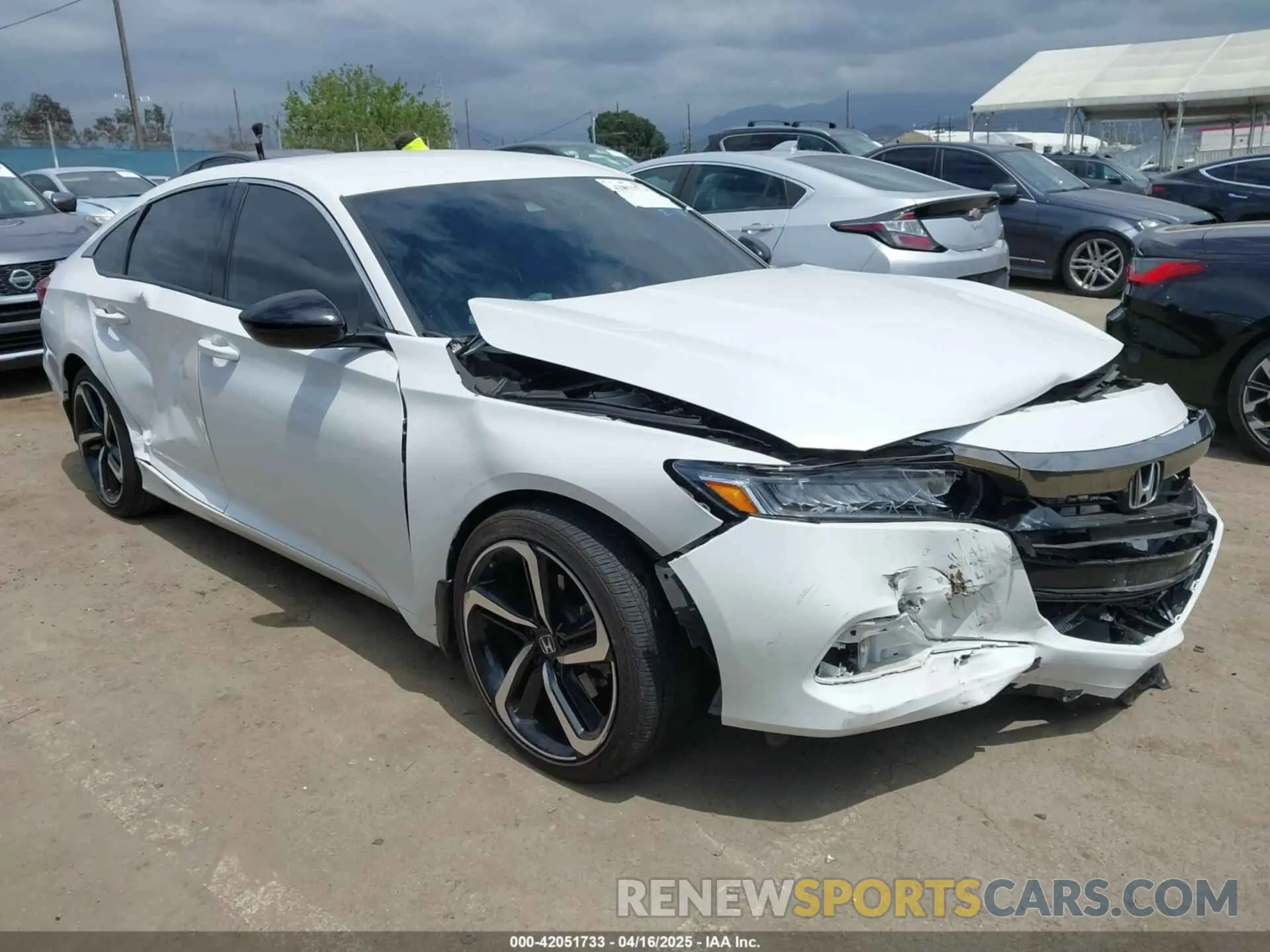 1 Photograph of a damaged car 1HGCV1F35MA105639 HONDA ACCORD 2021