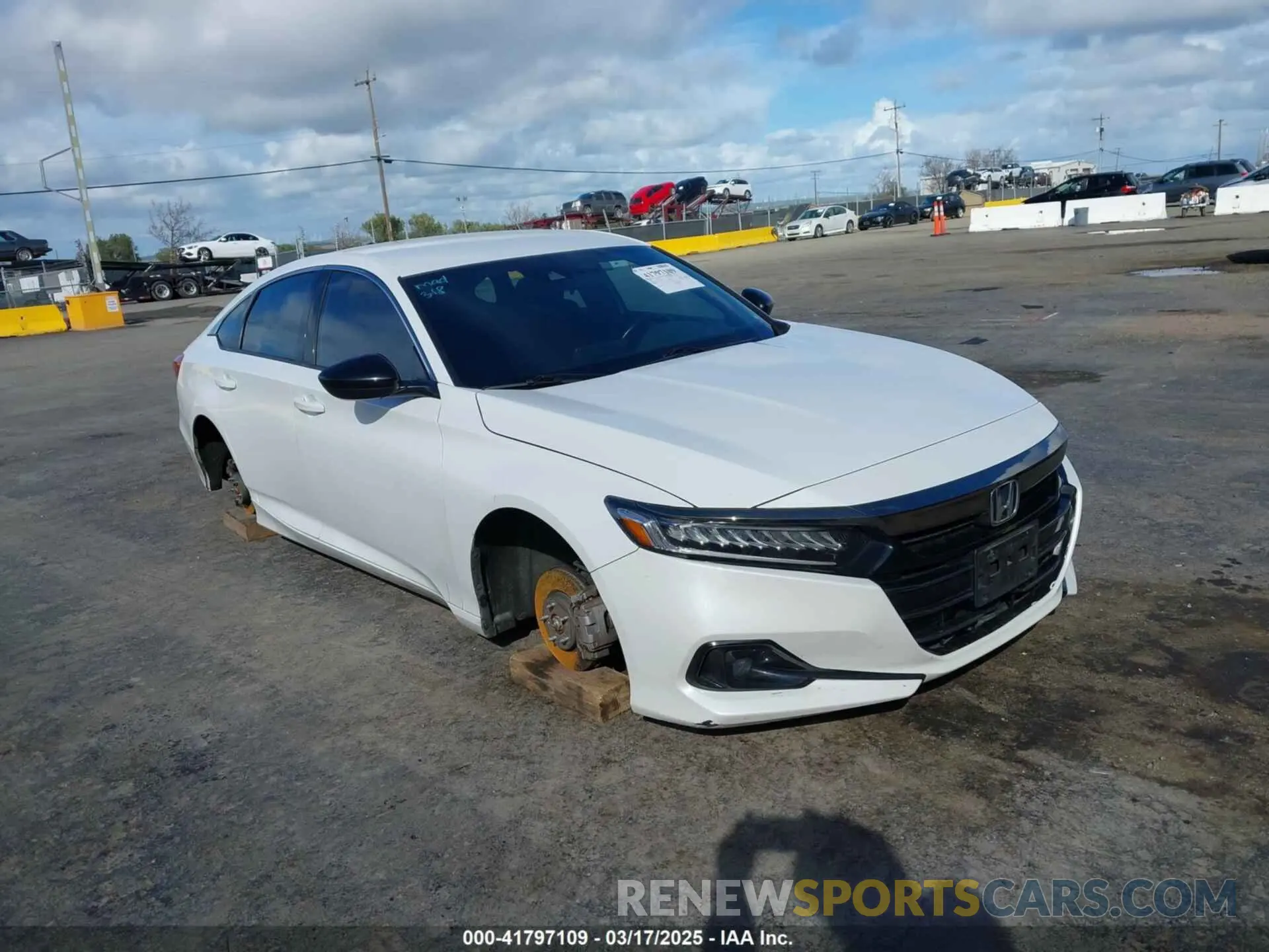 1 Photograph of a damaged car 1HGCV1F35MA109786 HONDA ACCORD 2021