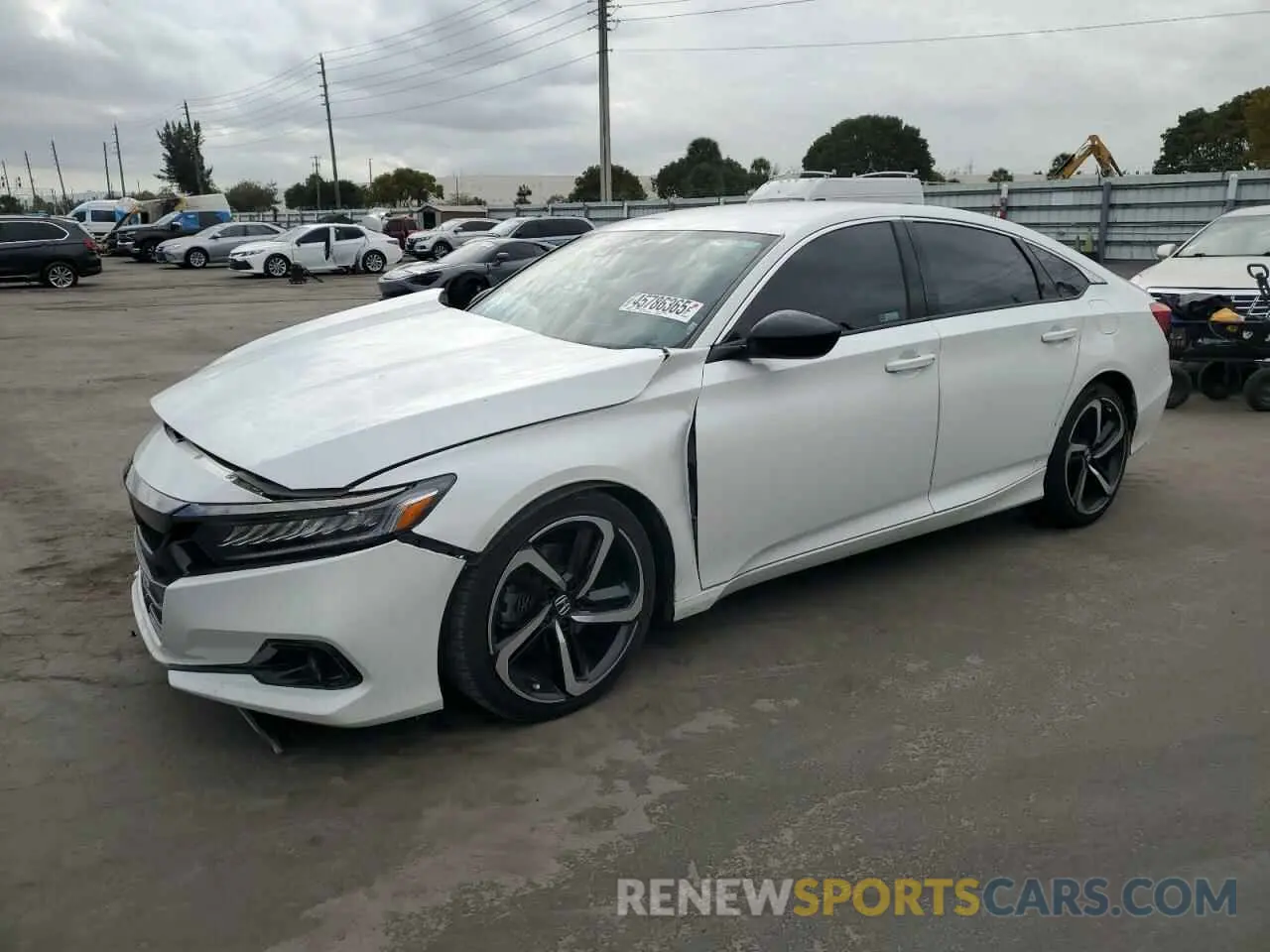 1 Photograph of a damaged car 1HGCV1F36MA042826 HONDA ACCORD 2021