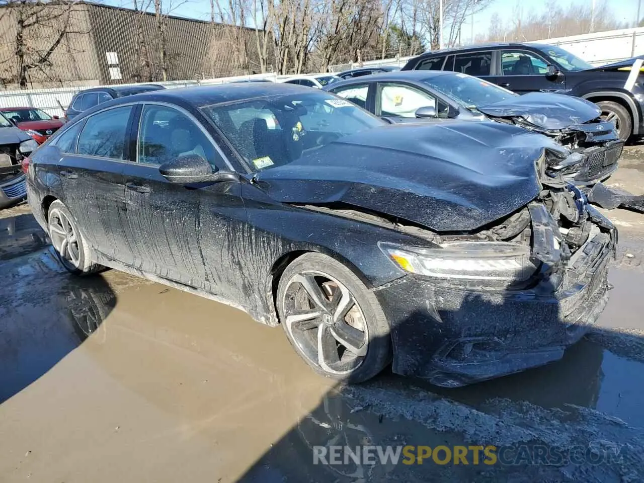4 Photograph of a damaged car 1HGCV1F36MA070884 HONDA ACCORD 2021