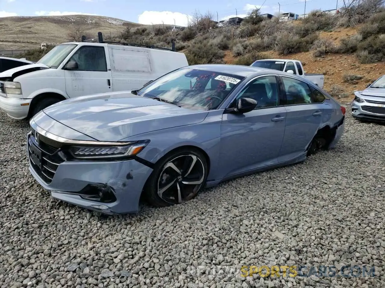 1 Photograph of a damaged car 1HGCV1F36MA082548 HONDA ACCORD 2021