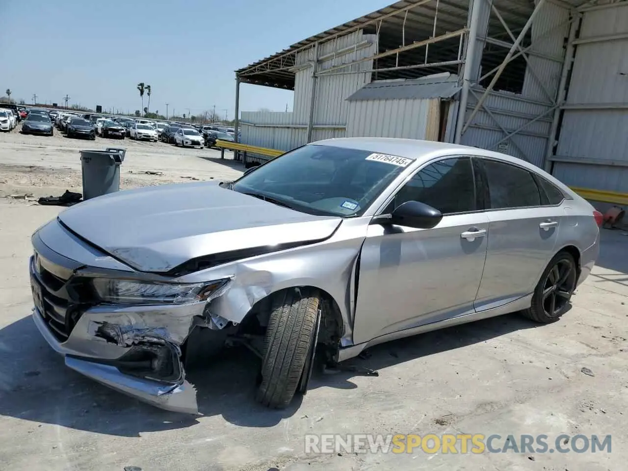 1 Photograph of a damaged car 1HGCV1F37MA025694 HONDA ACCORD 2021